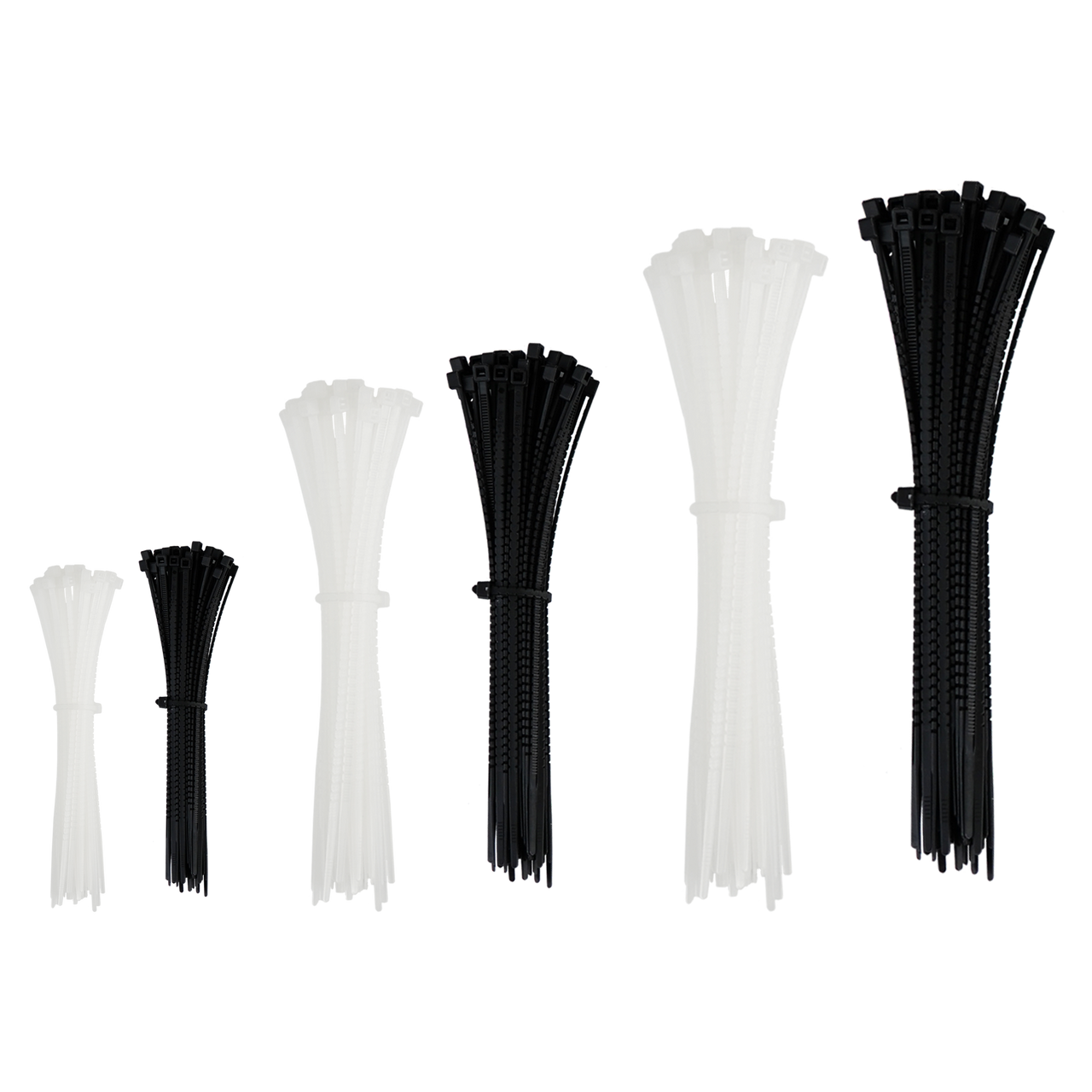 Cable Ties - Black and White Ties