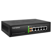 5 Port PoE Switch - Front View