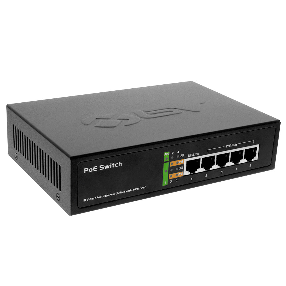 BV-Tech 5 Port PoE+ Switch