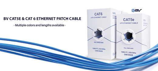Cat5e and Cat6 Network Cables
