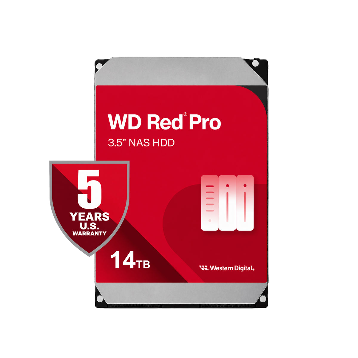 Western Digital 14TB Red Pro NAS Hard Drive - 7200 RPM, 512MB Cache, SATA 6Gb/s 3.5" | WD142KFGX