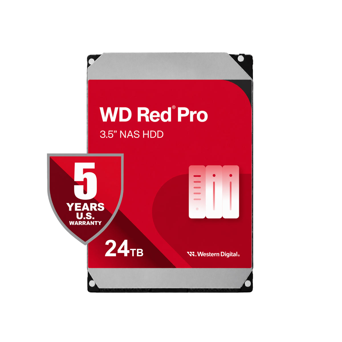 Western Digital 24TB Red Pro NAS Hard Drive - 7200 RPM, 512MB Cache, SATA 6Gb/s 3.5" | WD241KFGX