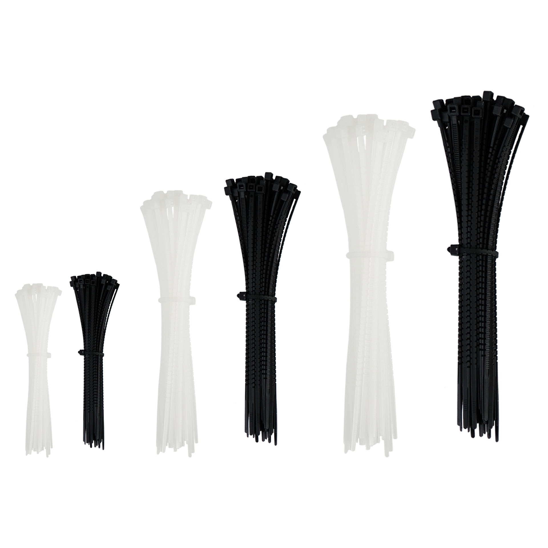 Cable Ties - Black and White Ties