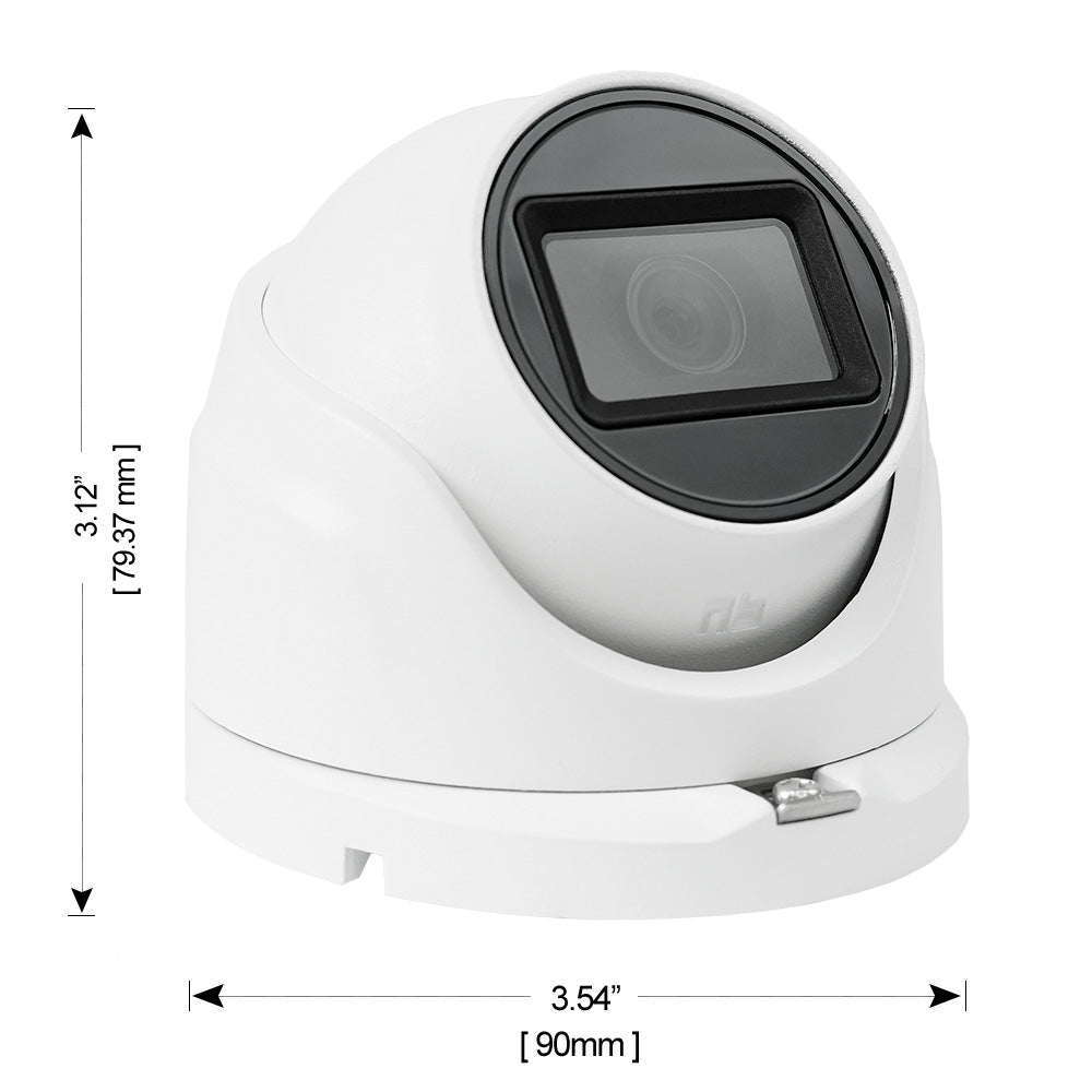BV-Tech 8MP Outdoor Fixed Turret Camera dimension