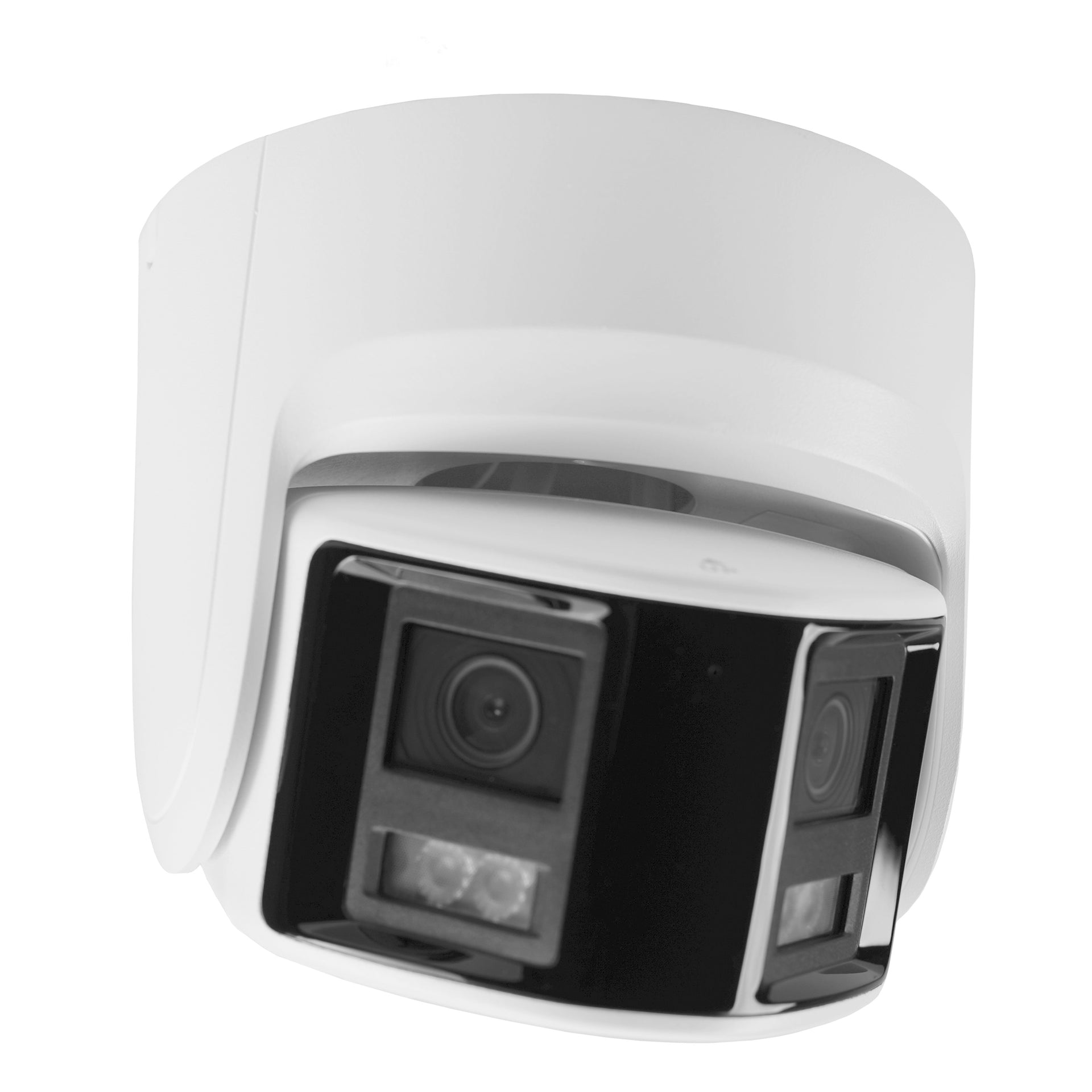 A third front view of the IP dome camera.