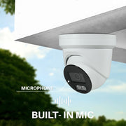 Fixed Turret Network Camera Includes Built-in Microphone