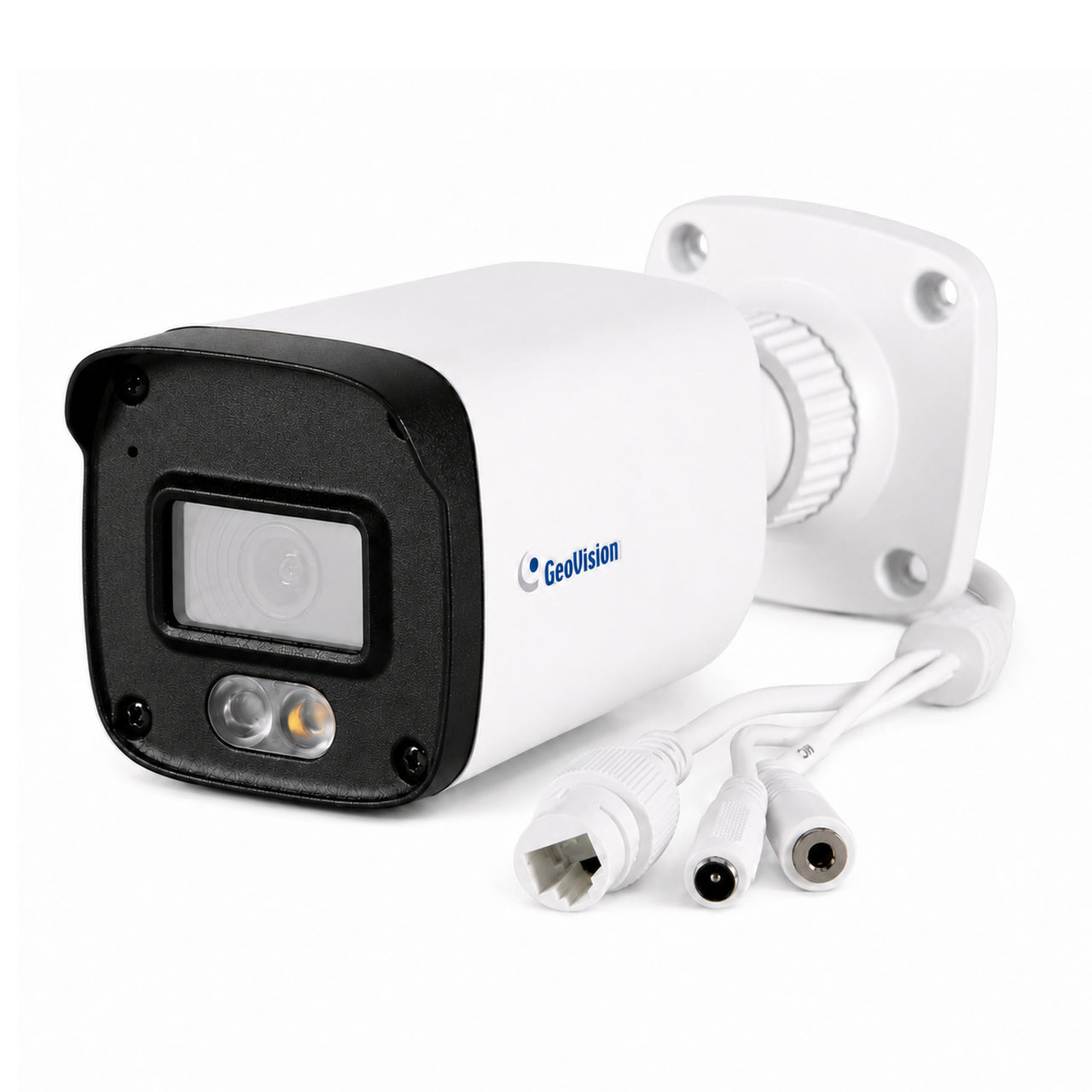 GeoVision GV-GBLF4802-2F 4MP AI Outdoor Bullet IP Camera, 2.8mm Lens, Full-Color Warm LED & IR Night Vision, IP67