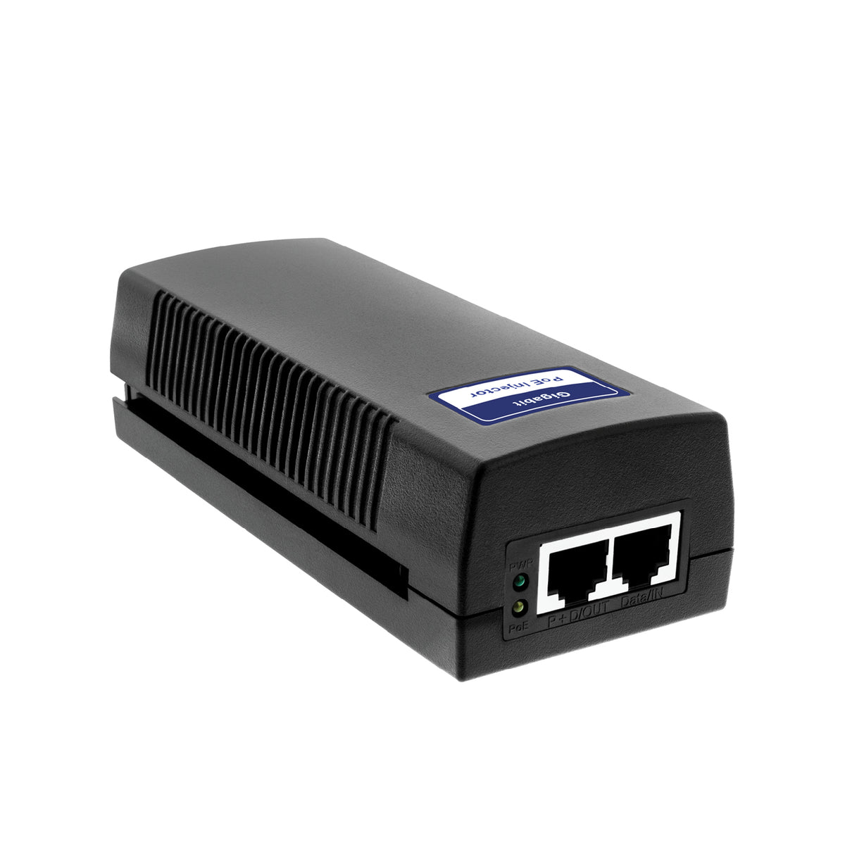 BV-Tech 60W 10G Gigabit PoE Injector, Level VI Efficiency, IEEE 802.3at & 802.3af Compliant Power over Ethernet Adapter (Model: POE-I100G-60W-10G)