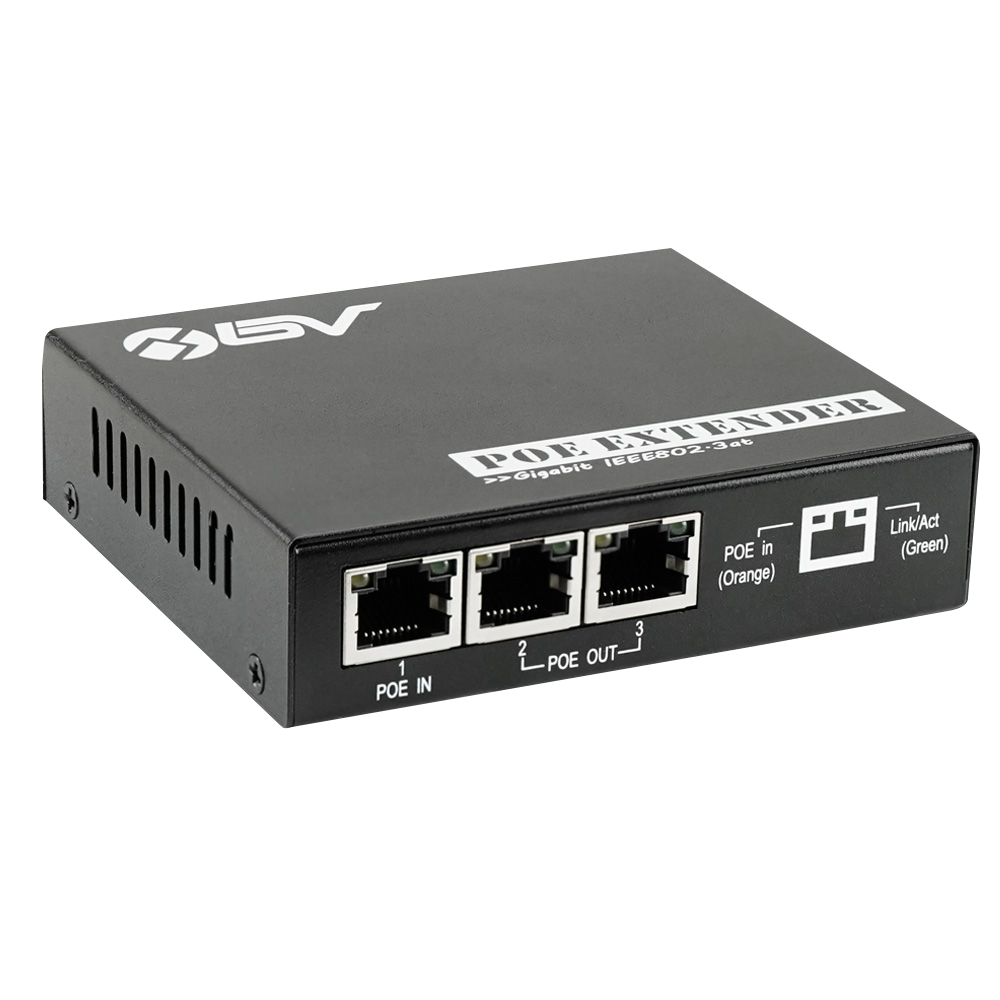 3 Port PoE Extender - Front View