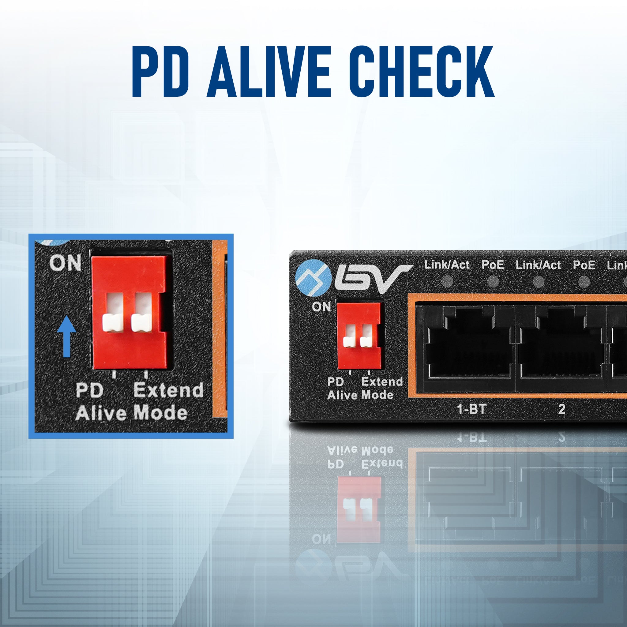 BV-Tech 4 Port PoE Switch - BV Security