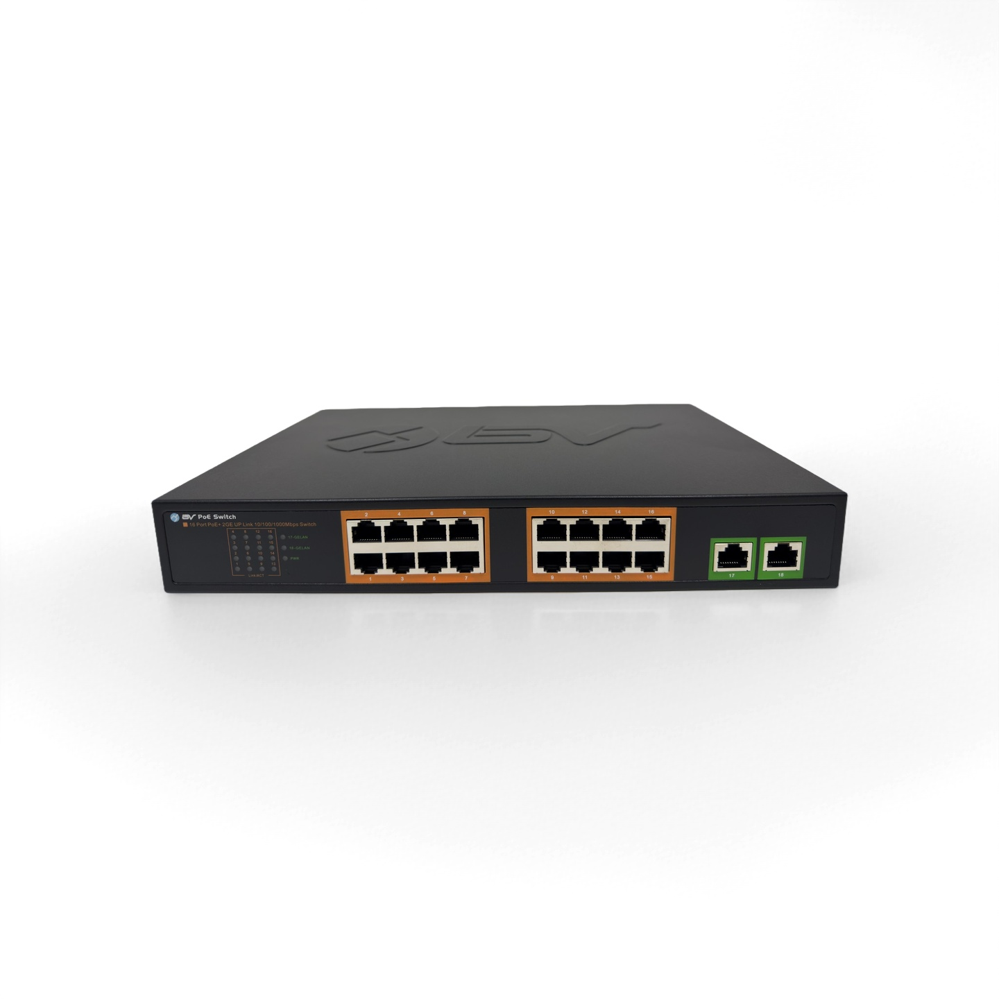 16 Port PoE+ Gigabit Ethernet Switch | POE-SW1602G - BV Security