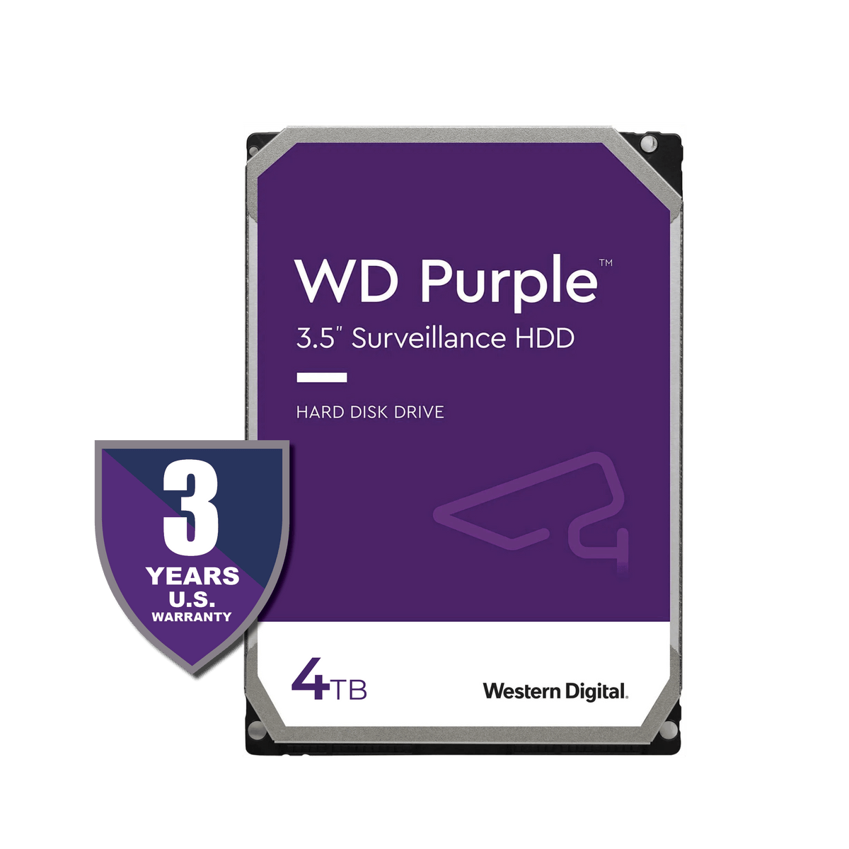 Western Digital 4TB Purple Surveillance Hard Drive | WD43PURZ
