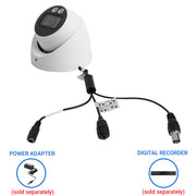 R-Tech 8MP High-definition Analog Security Camera Cable Connections