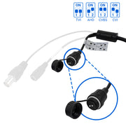 R-Tech 8MP High-definition Analog Security Camera 4-IN-1 Modes