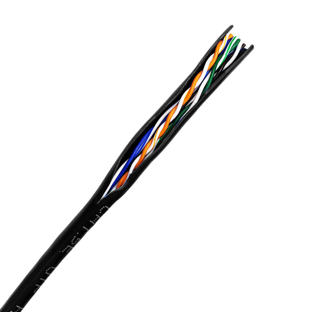 CAT5 cable view.
