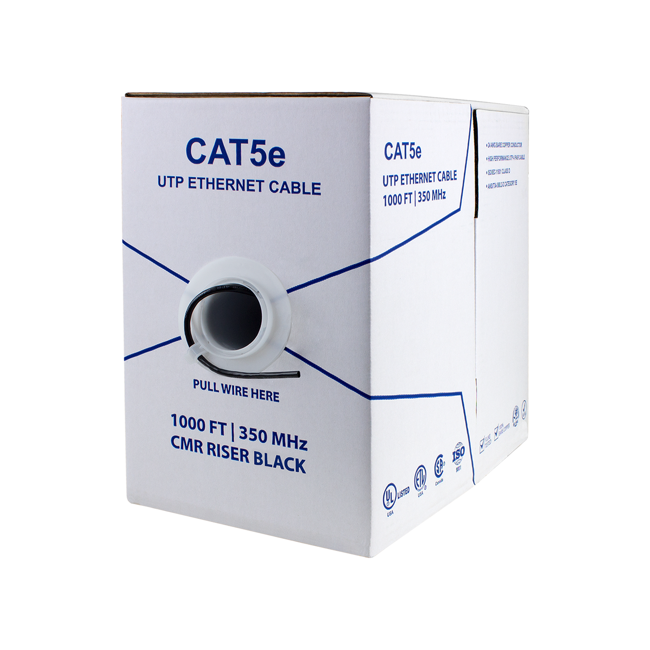 BV-Tech CAT5 Riser (CMR), Solid Bare Copper Ethernet Cable box