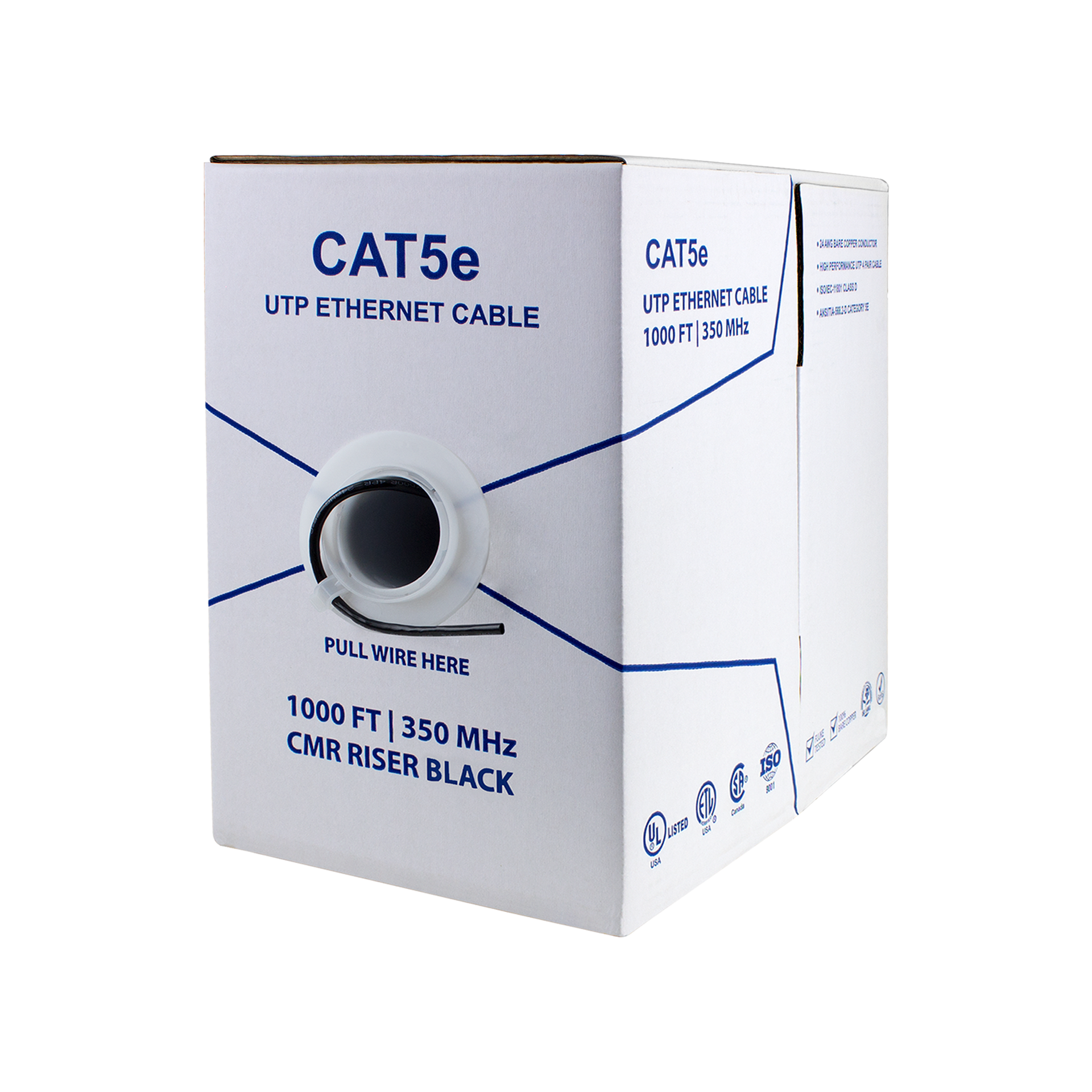 BV-Tech CAT5 Riser (CMR), Solid Bare Copper Ethernet Cable box