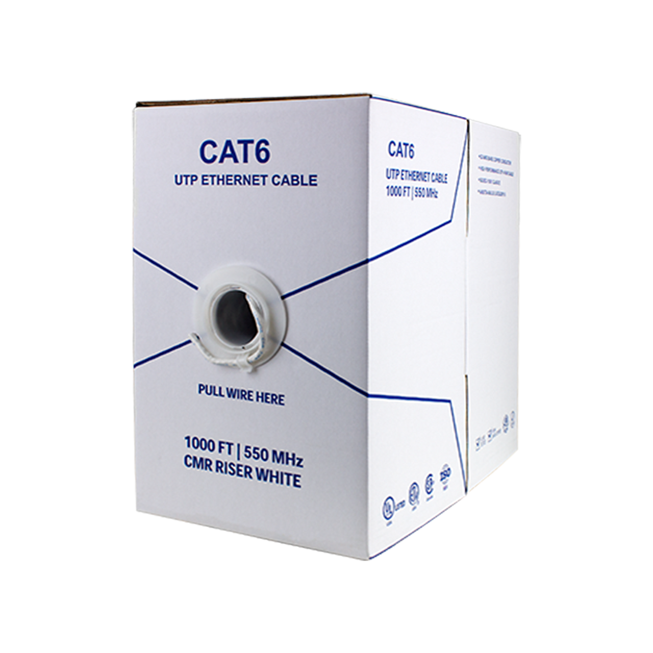 BV-Tech CAT6 Riser (CMR), Solid Bare Copper Ethernet Cable box