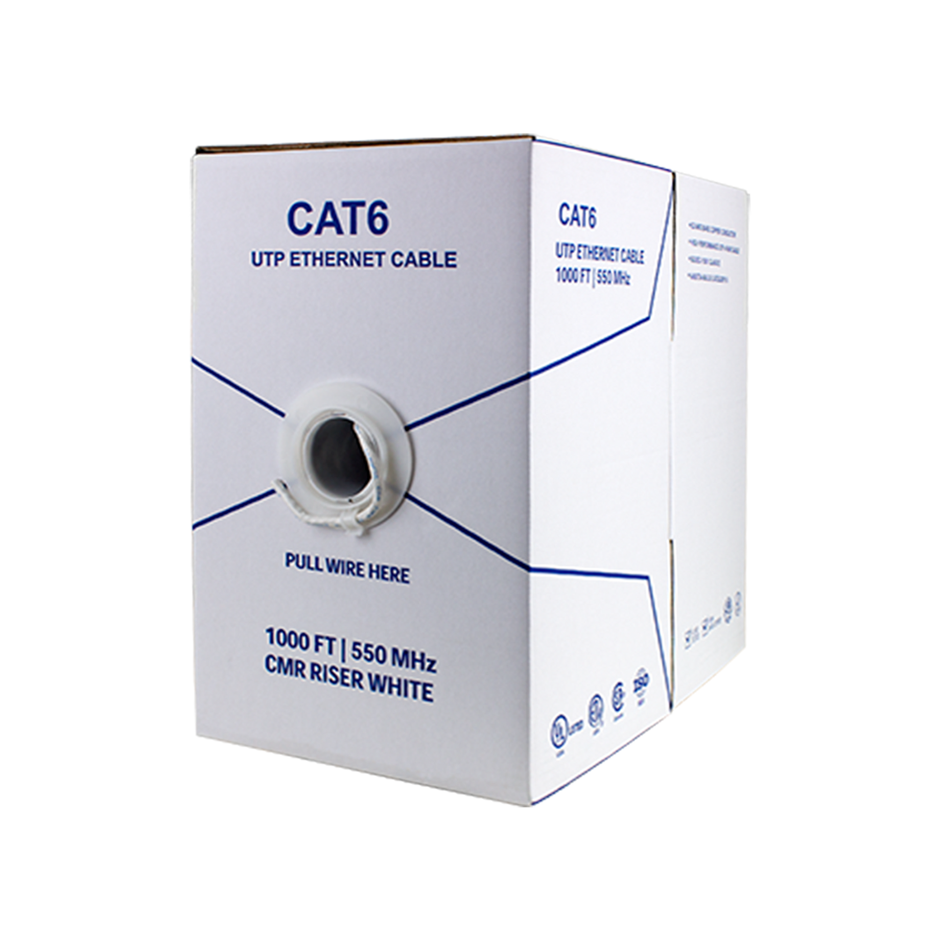 BV-Tech CAT6 Riser (CMR), Solid Bare Copper Ethernet Cable box
