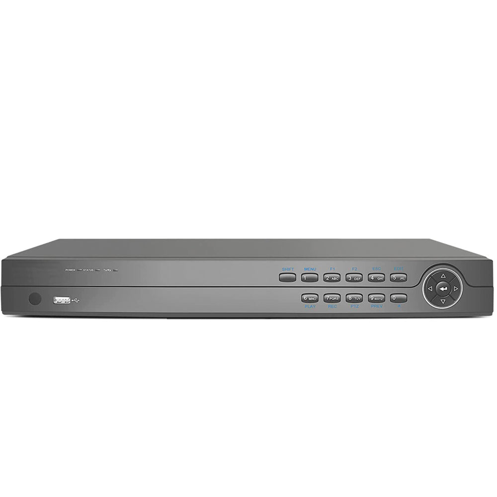 R-Tech 16 Channel & 16 PoE Network Video Recorder - Front View