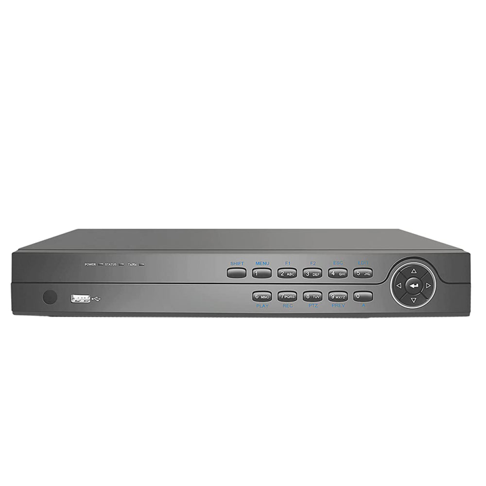R-Tech 8 Channel & 8 PoE Network Video Recorder - Front View