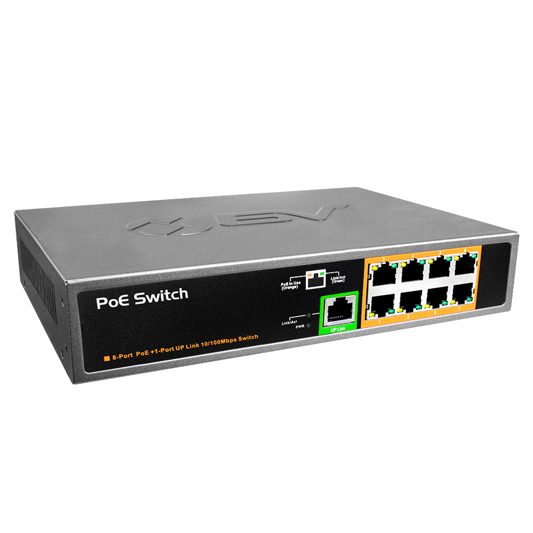 BV-Tech 8 PoE+ Ports Switch with 1 Uplink | POE-SW801