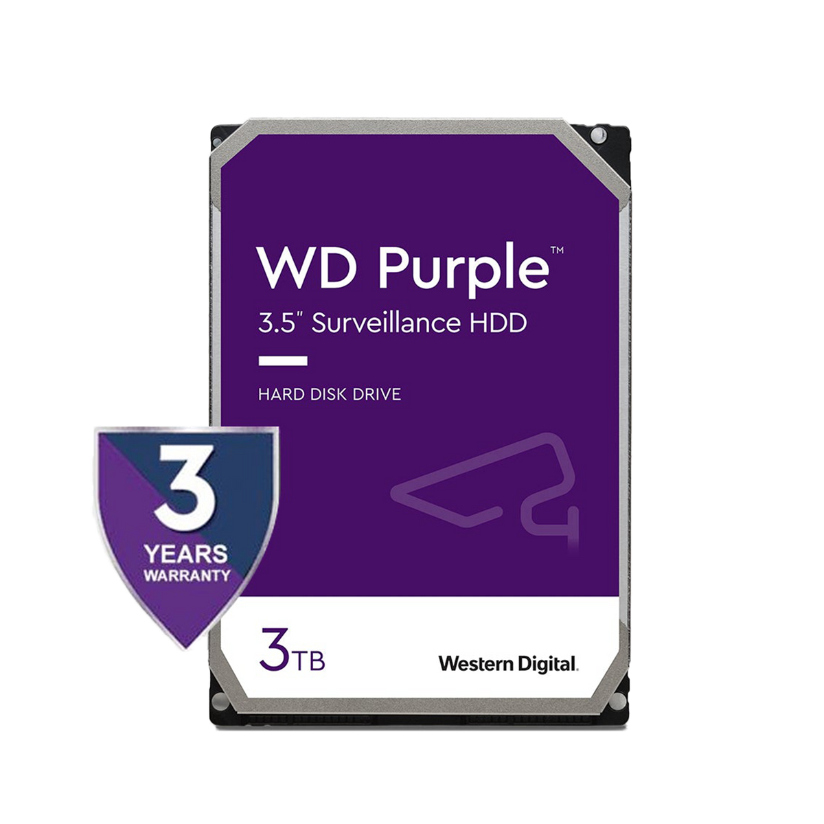 Western Digital 3TB Purple Surveillance Hard Drive - BV Security Western Digital 3TB Purple Surveillance Hard Drive - BV Security